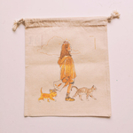 sac en toile cadeau pour noël zéro déchet illustration by bm mistigri