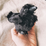 corbeau-peluche-marionnette-à-doigts-folkmanis-puppet