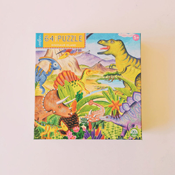 Petit puzzle 20 pièces - Terre des dinosaures - 3 ans - Eeboo