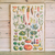 affiche jardin potager vintage et colorée légumes de saison cavallini and co