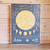 affiche vintage cavallini la lune et ses phases format vertical 50 x70