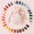 sachet en coton de 32 crayons ergonomiques rocks montessori pour maternelle