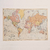 affiche vintage carte du monde