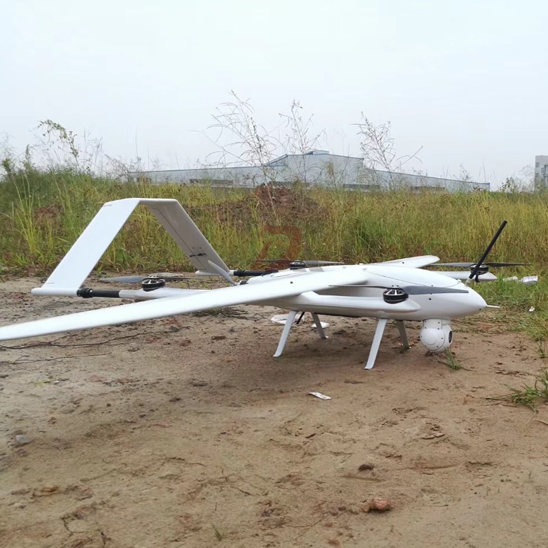 Vue latérale du drone de surveillance à ailes fixes