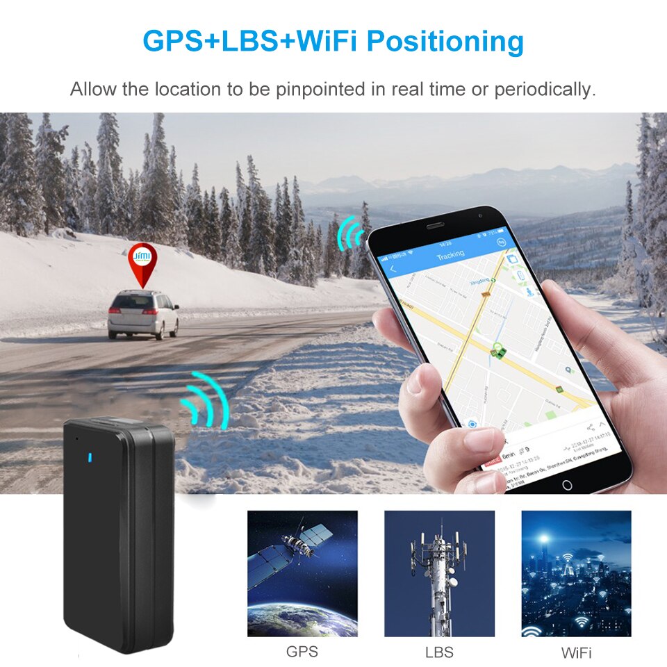 Traceur GPS triple positionnement