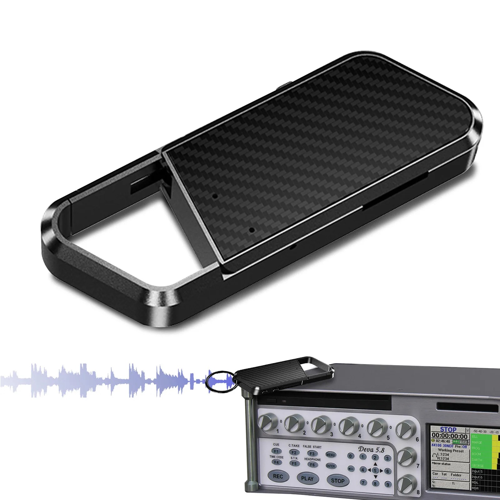 enregistrement audio et surveillance audio porte clé microphone epsion