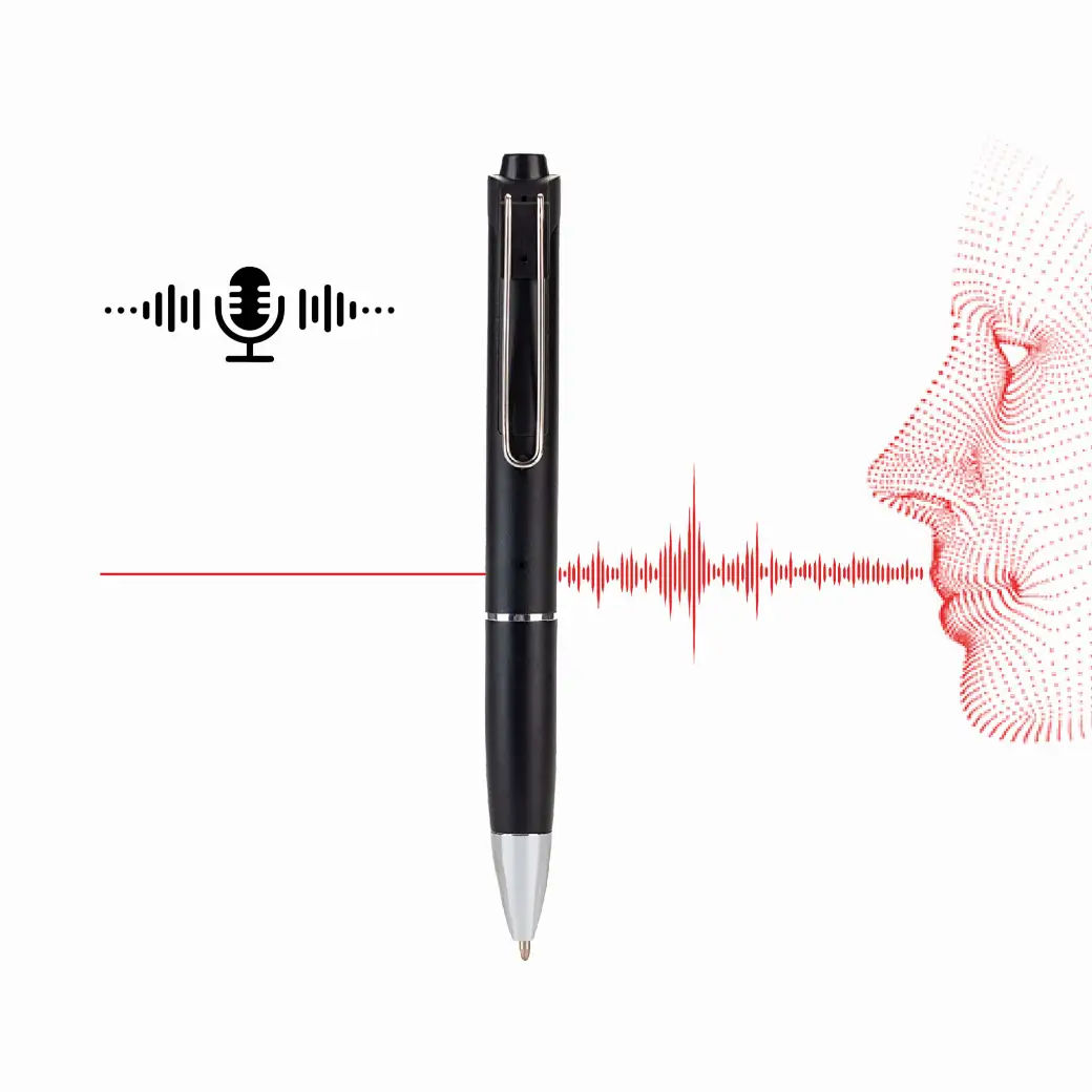 Microphone espion indétectable dans un stylo avec WiFi