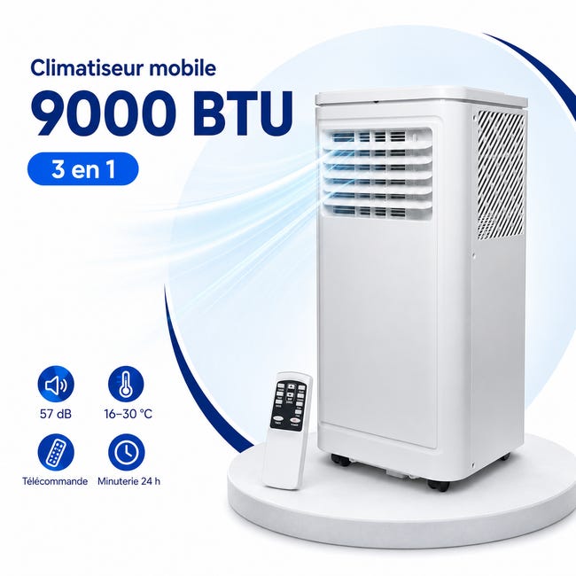 Climatiseur mobile avec caméra epsion 4K UHD Wi-Fi integré