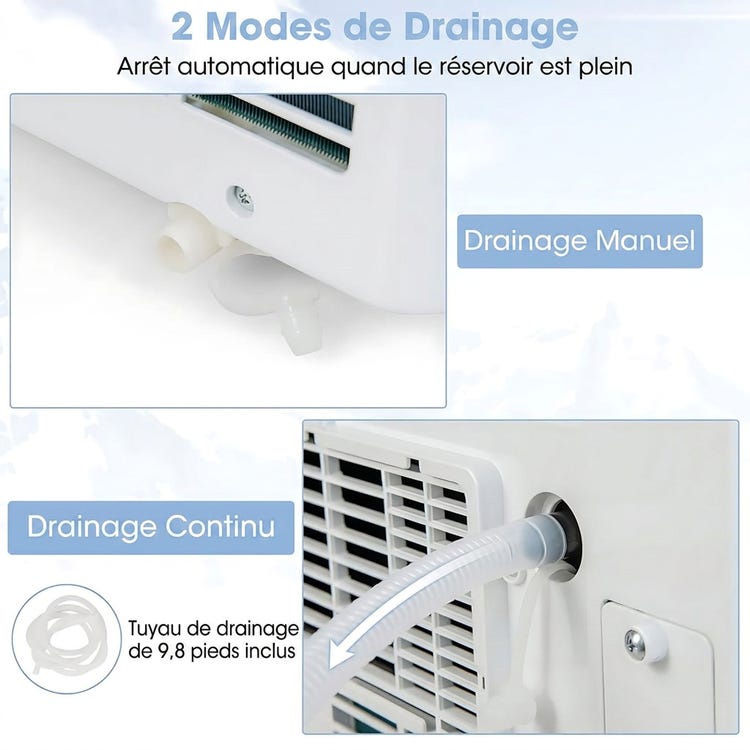 Climatiseur mobile avec caméra epsion 4K UHD Wi-Fi integré