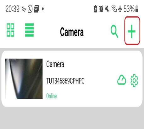 Ajout d'une caméra - LookCam Pro