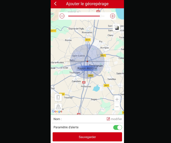 interface zone traceur gps espion