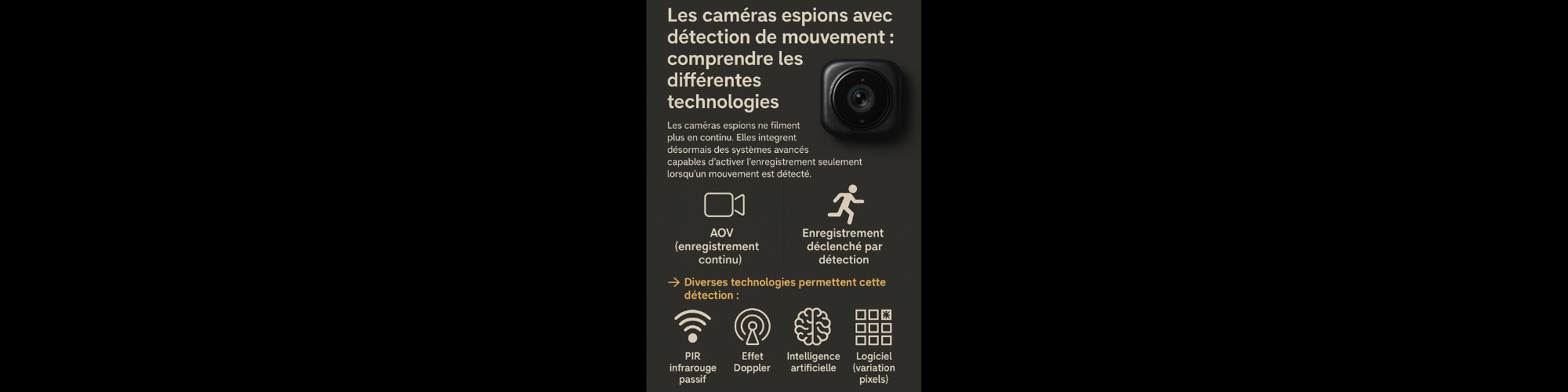 Détection de mouvements des caméras espions 