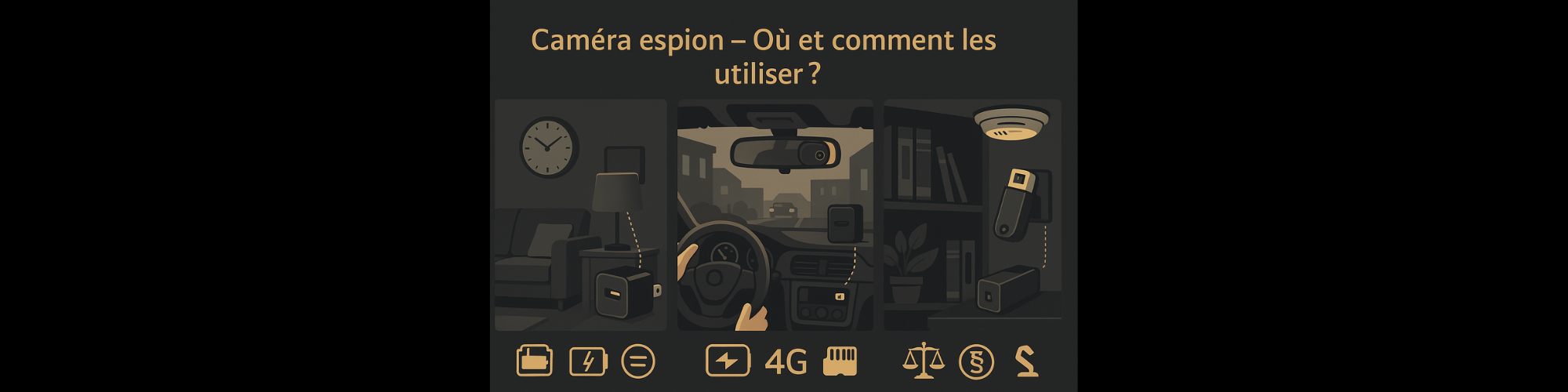 Caméra espion, ou et comment les utiliser ? 
