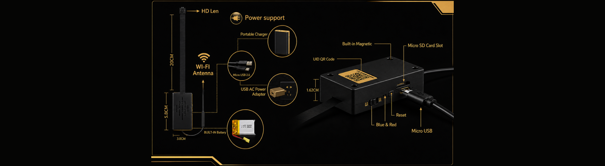 caracteristique module camera espion europe connection