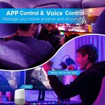 Commande de l’éclairage du plafonnier par application et assistant vocal