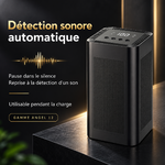 Détection sonore du ANGEL 12 PRO MAX : pause dans le silence et reprise à la détection d’un son