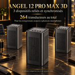 ANGEL 12 PRO MAX 3D : trois brouilleurs reliés et synchronisés, 264 transducteurs au total