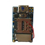 Gros plan des composants du module microphone espion GSM