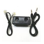 Adaptateur d’enregistrement pour téléphone fixe avec câbles