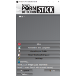 Interface logiciel detection de contenue pornographique