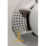 Positionnement de la caméra espion dissimulée dans un détecteur de fumée