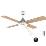Ventilateur plafonnier avec LED caméra espion
