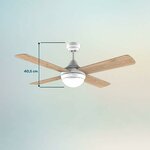 Ventilateur plafonnier avec LED caméra espion