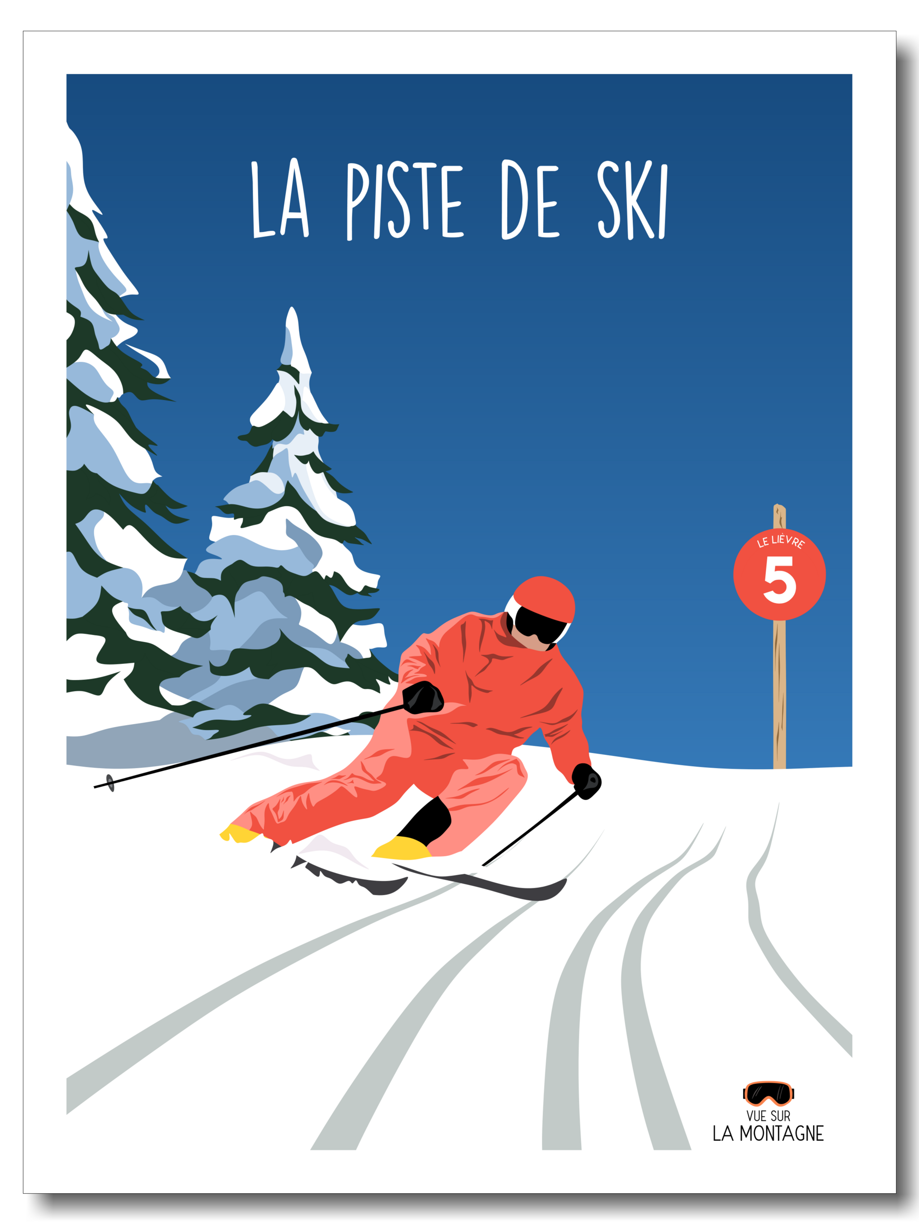 la piste de ski etsy