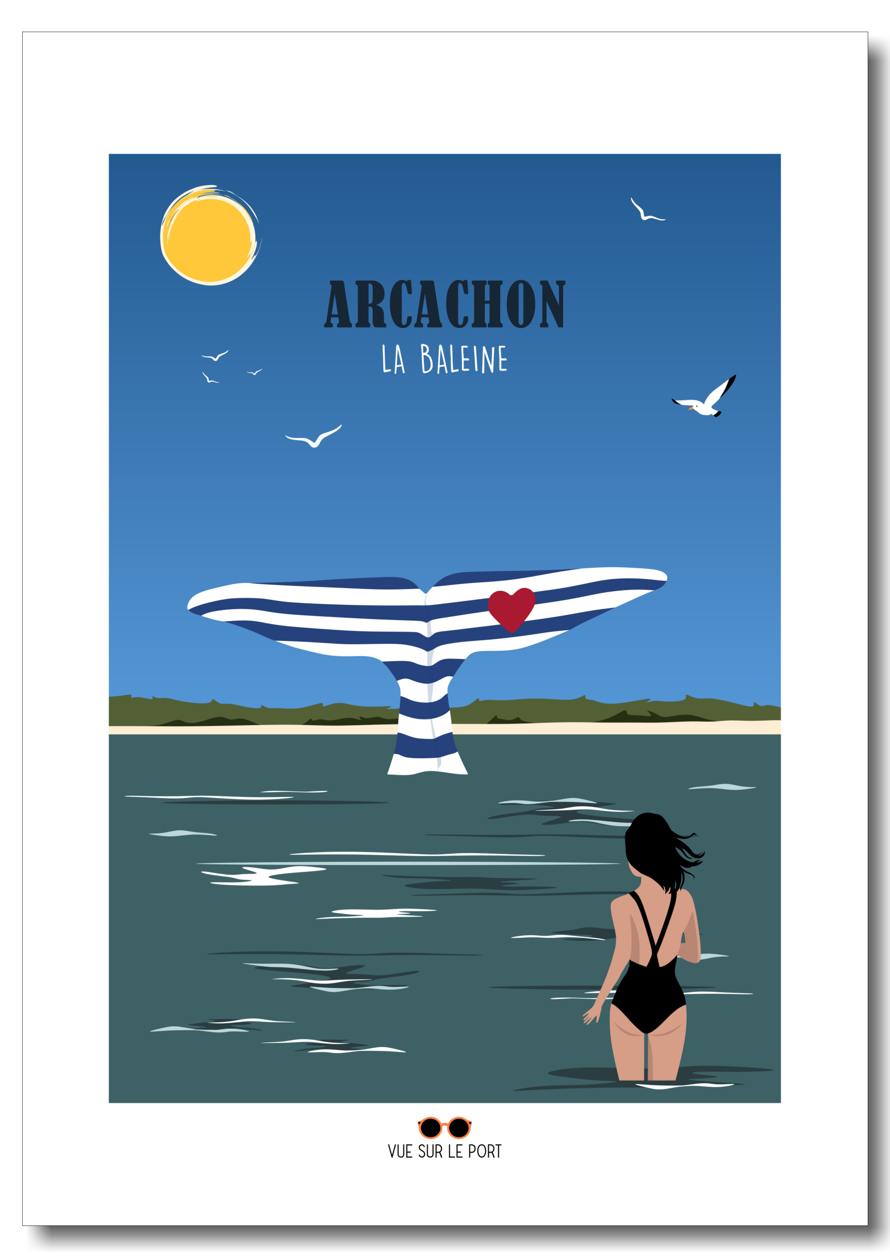 arcachon baleine etsy