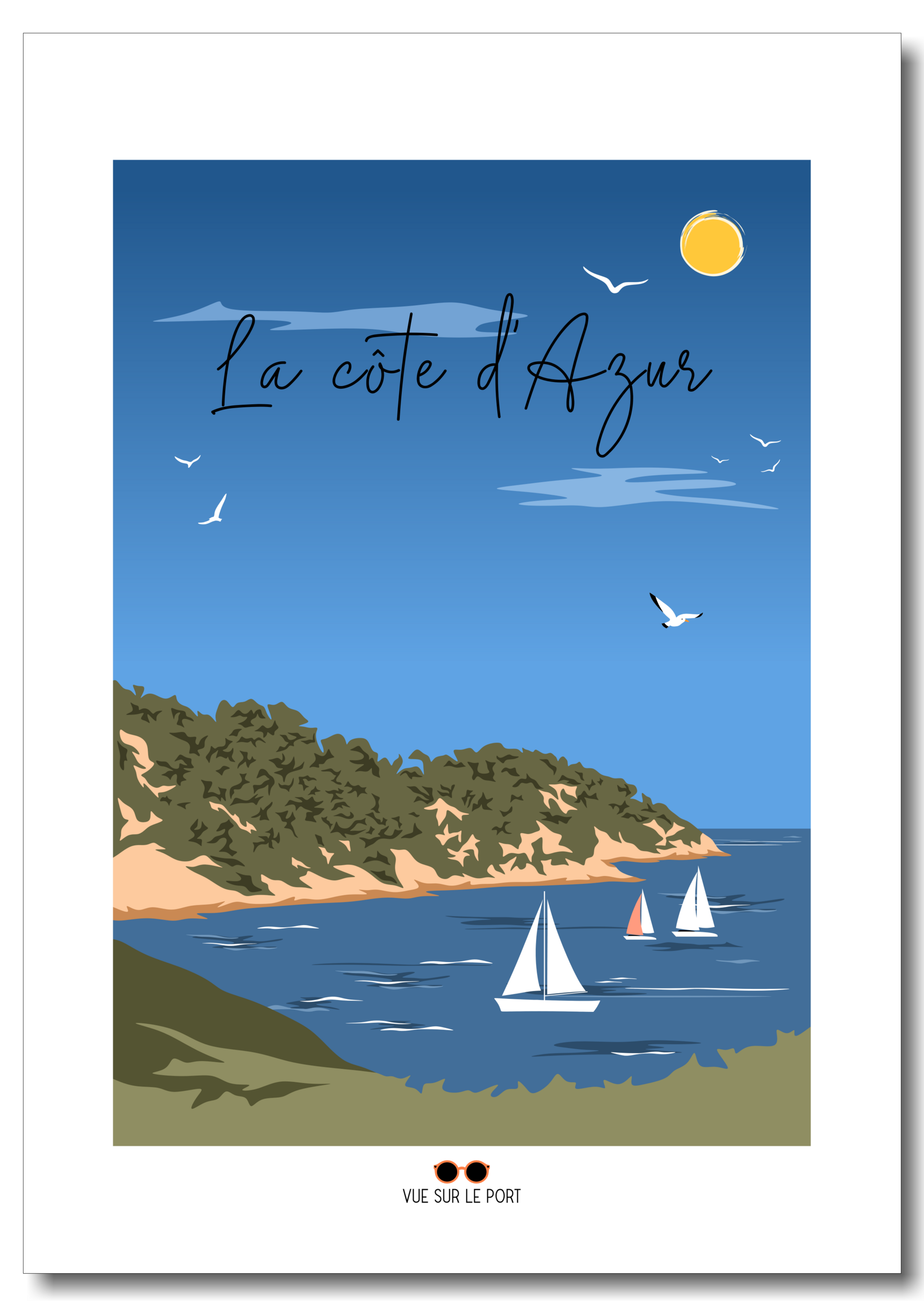 côte d'azur crique etsy