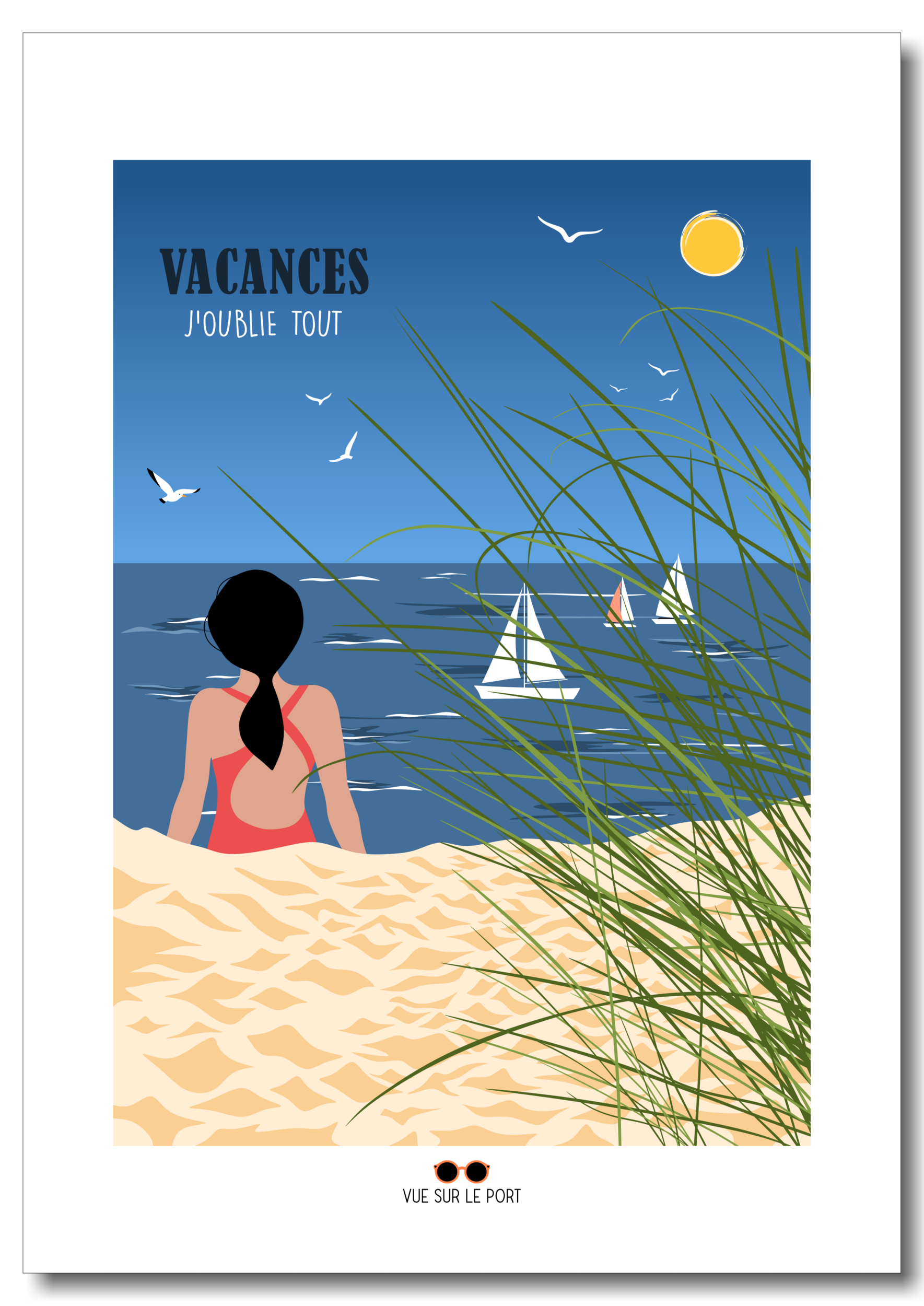 vacances j'oublie tout etsy