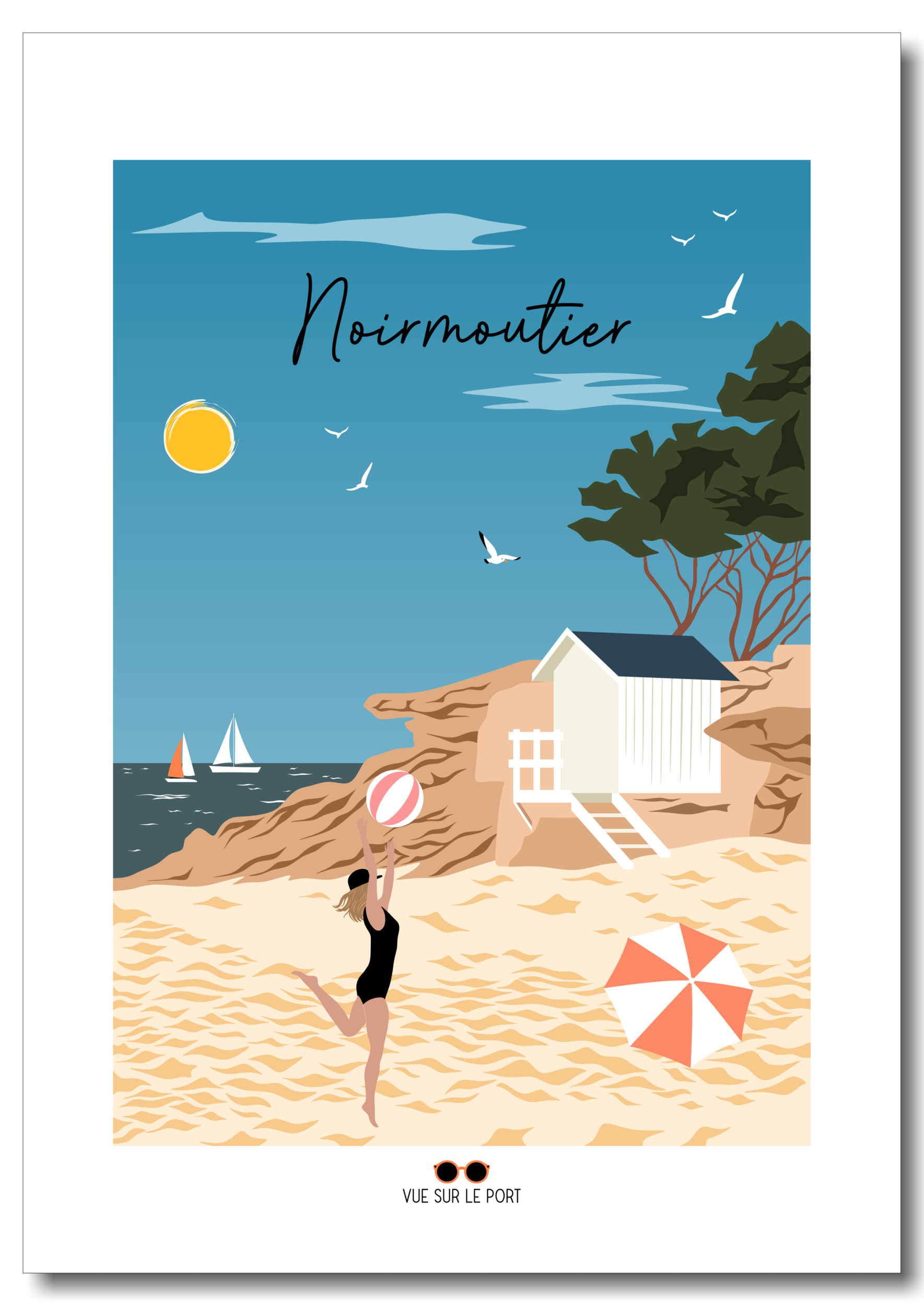 noirmoutier plage etsy