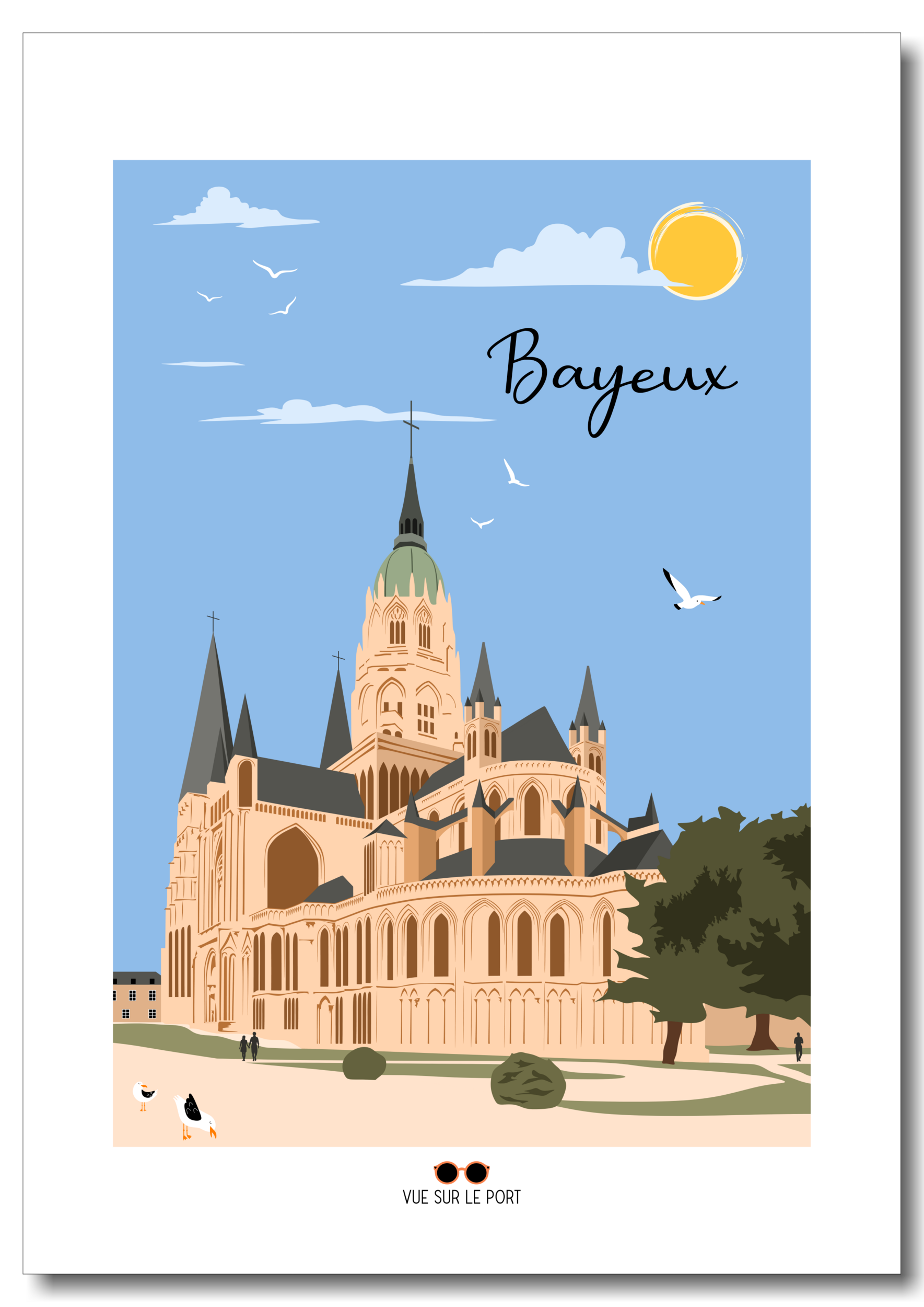 bayeux cathédrale etsy