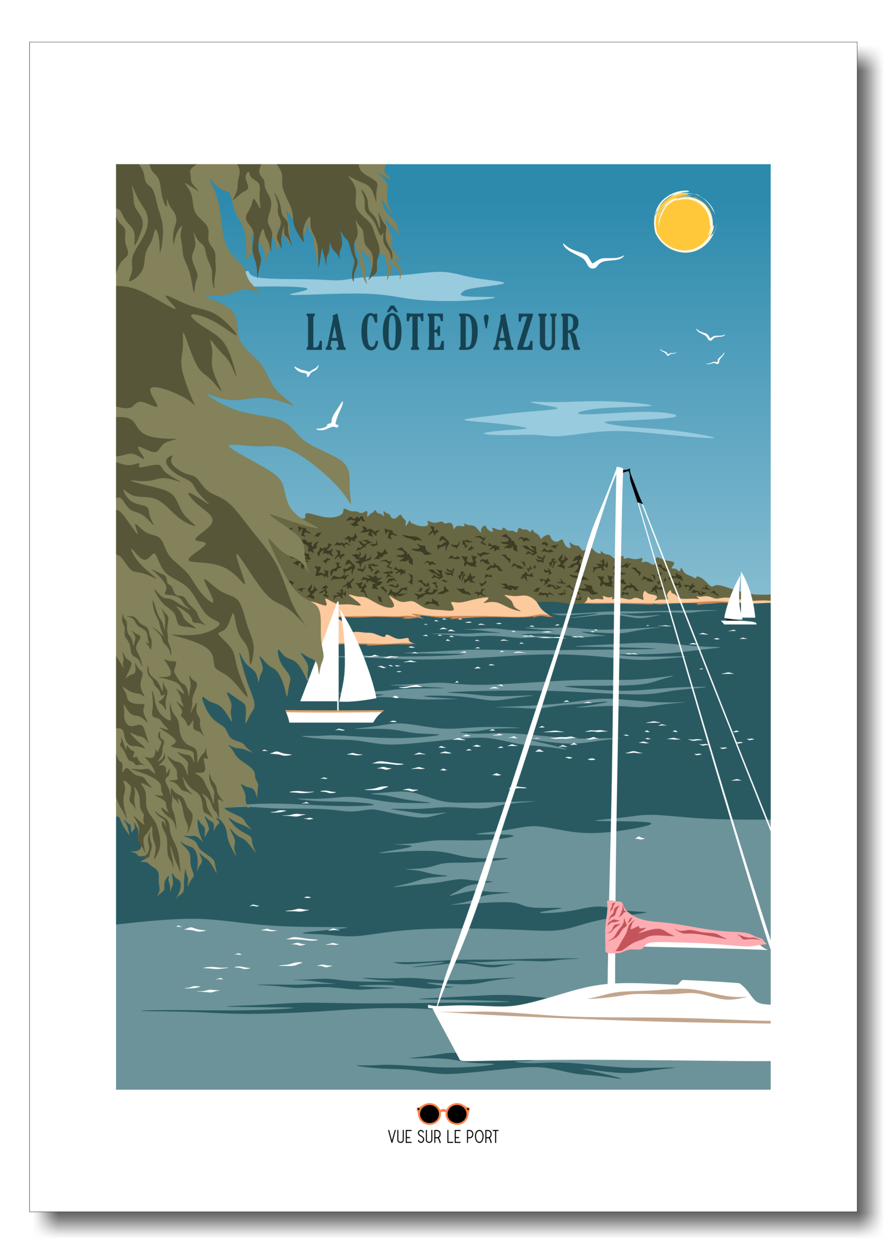 côte dazur le large etsy