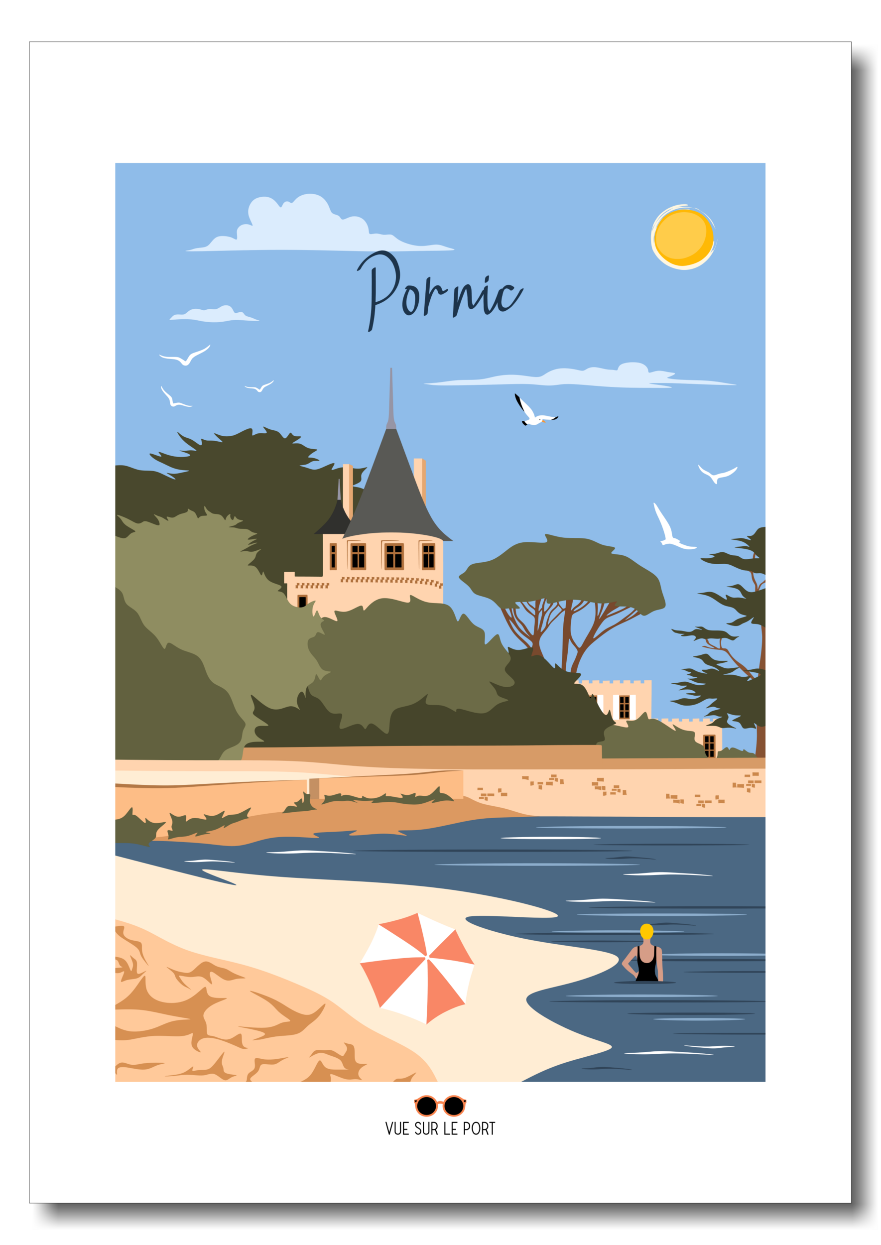 pornic chateau etsy