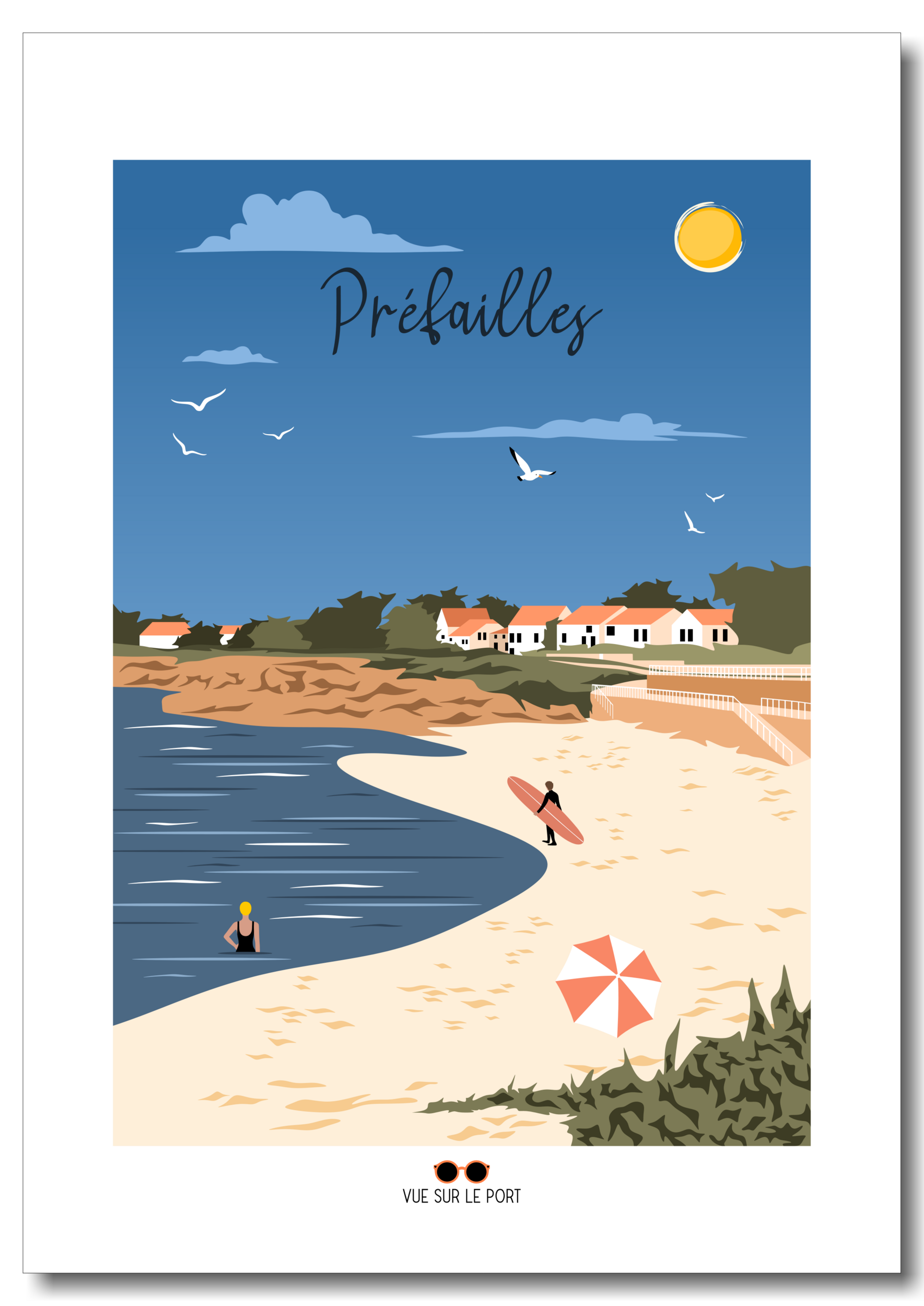 préfailles plage etsy