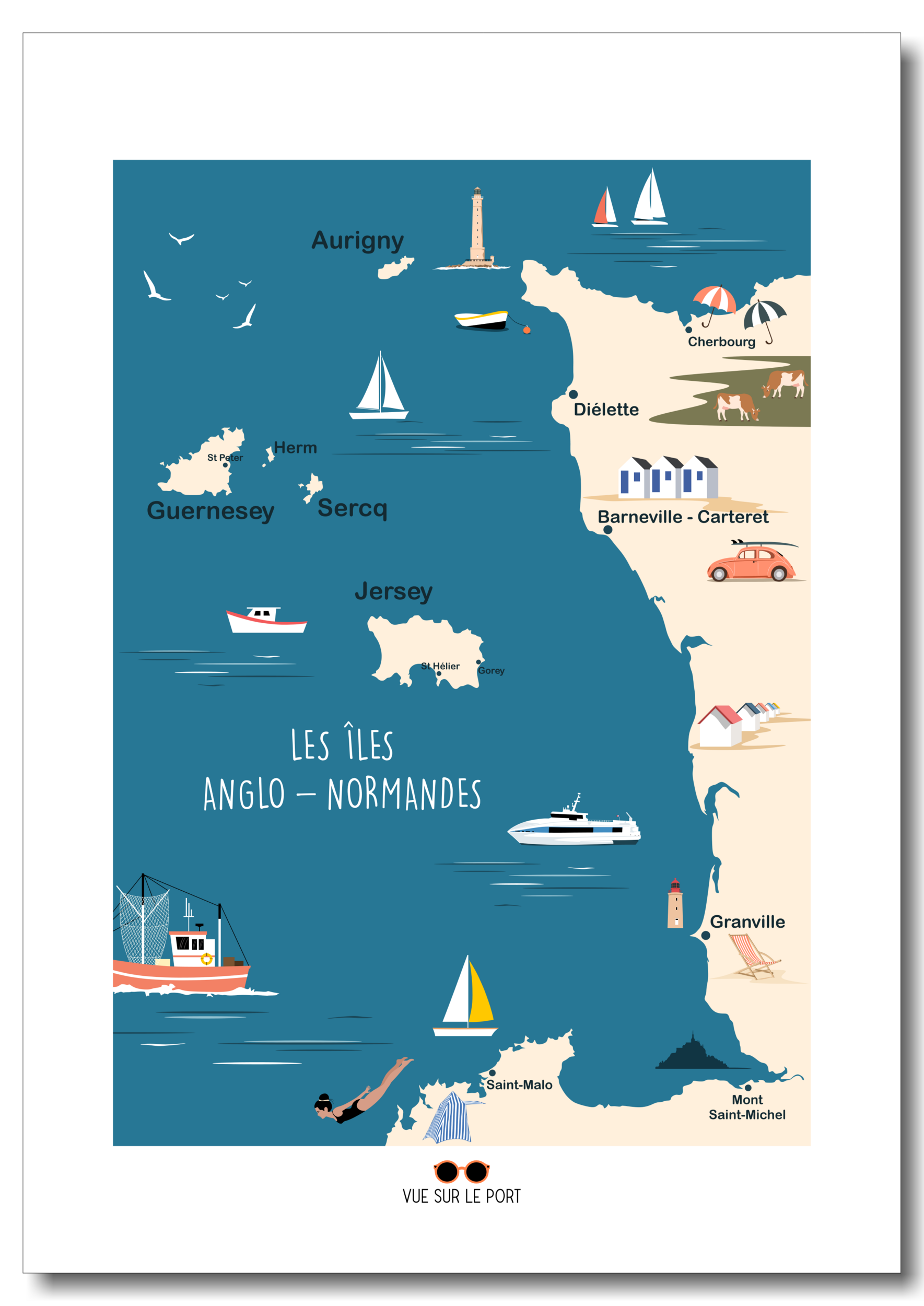 ALDERNEY Drapeau Îles Anglo-Normandes Royaume-Uni Aurigny