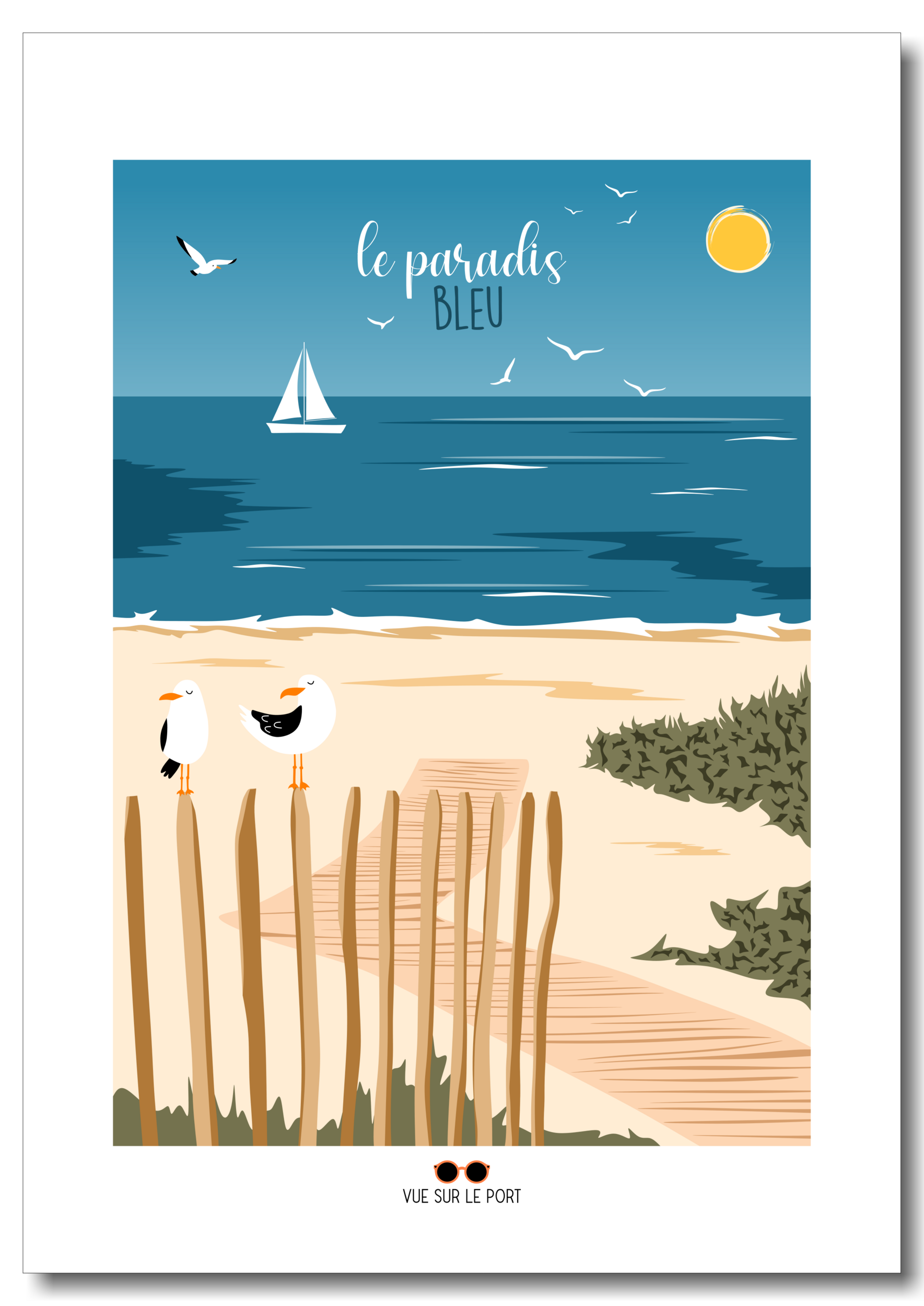 le paradis bleu etsy