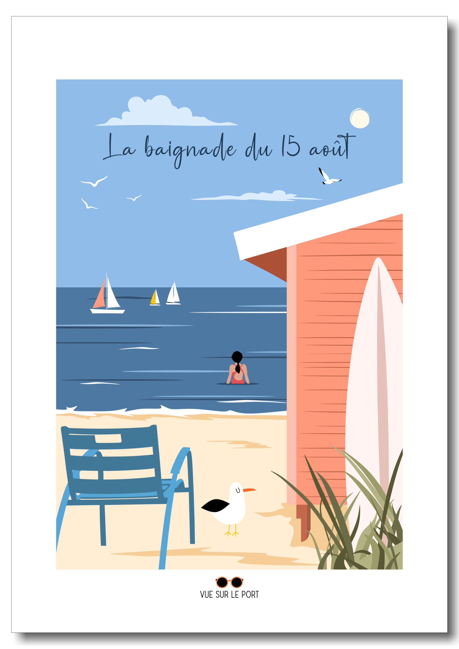 la baignade du 15 août etsy