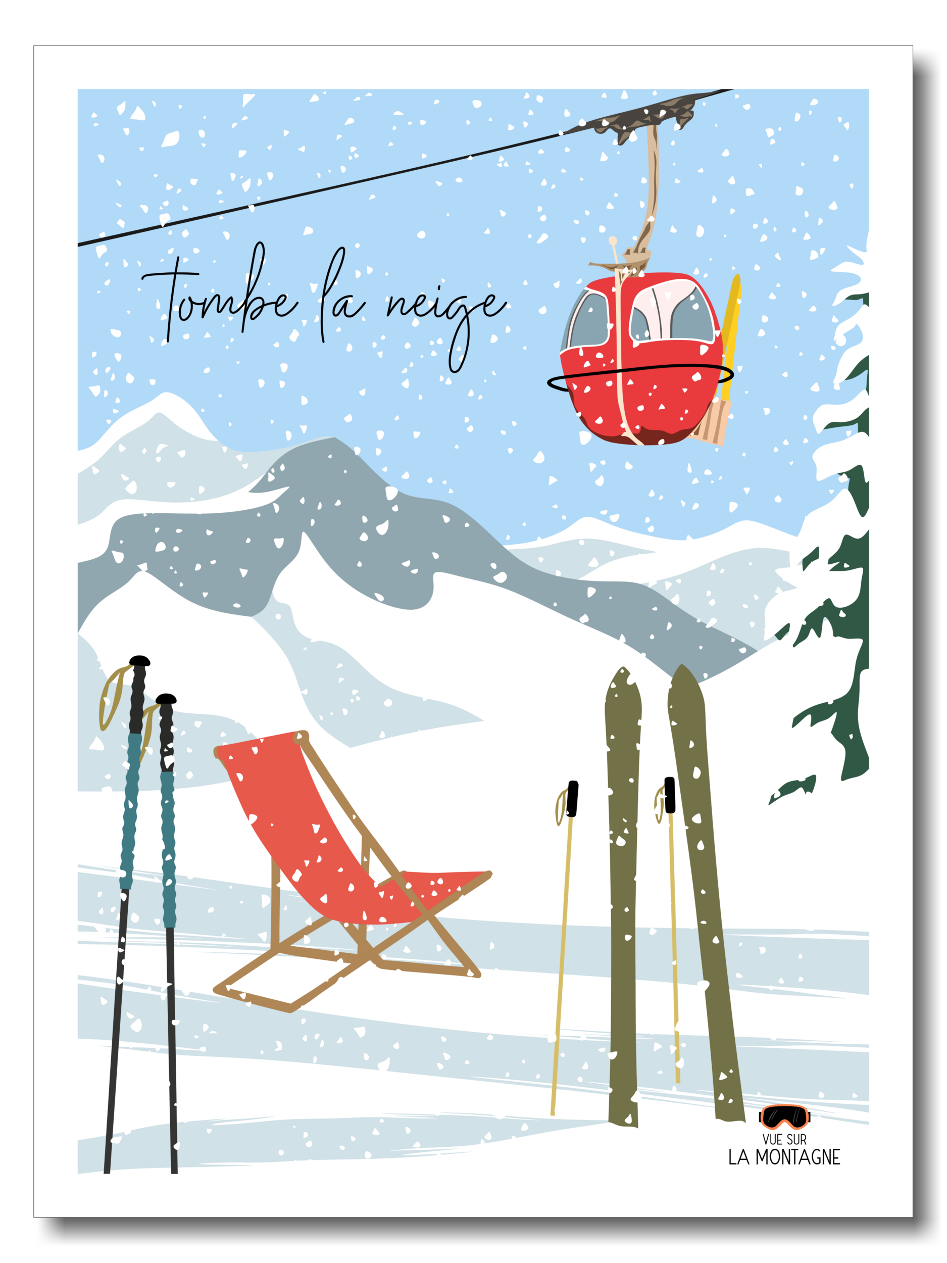 tombe la neige etsy