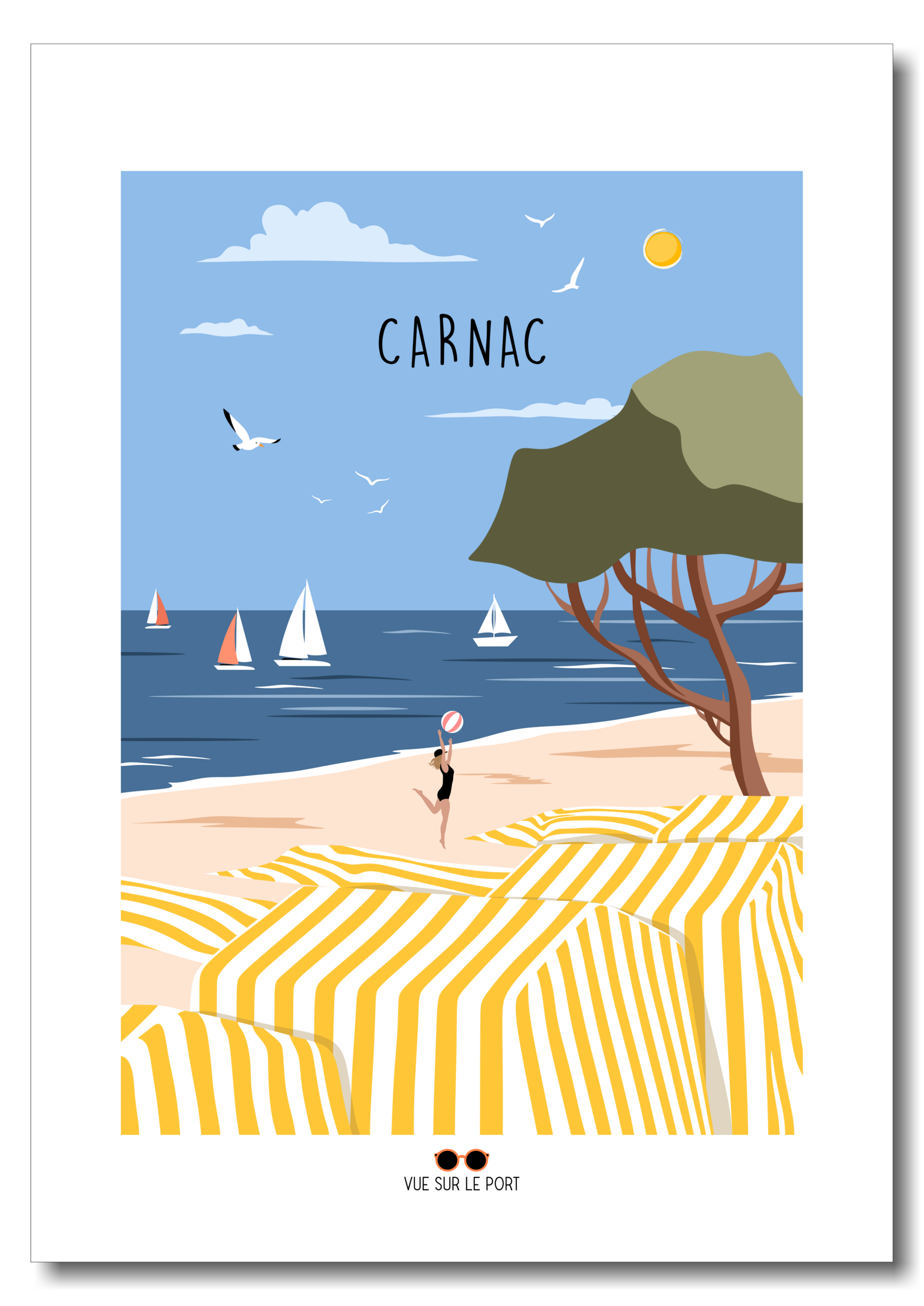 Carnac plage tentes etsy