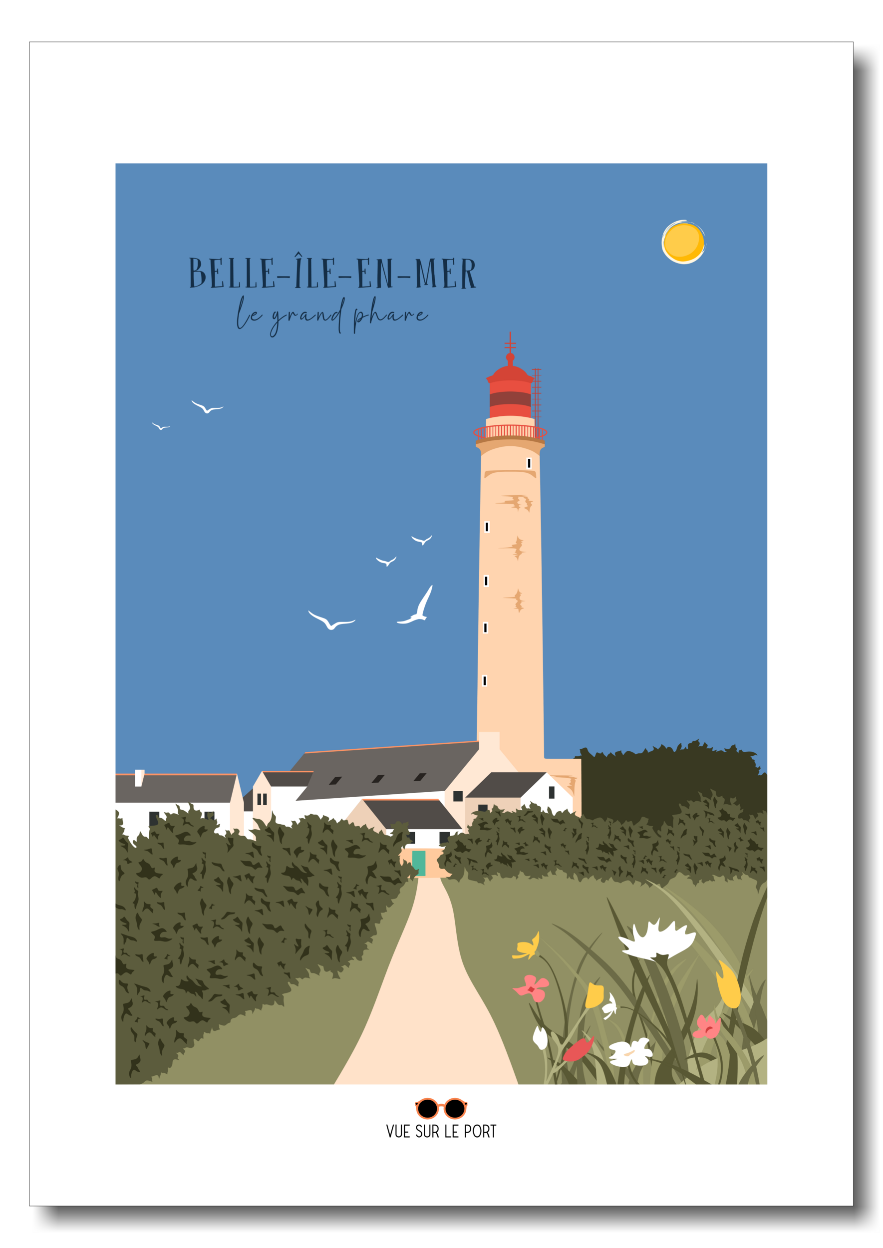 belle île le grand phare etsy