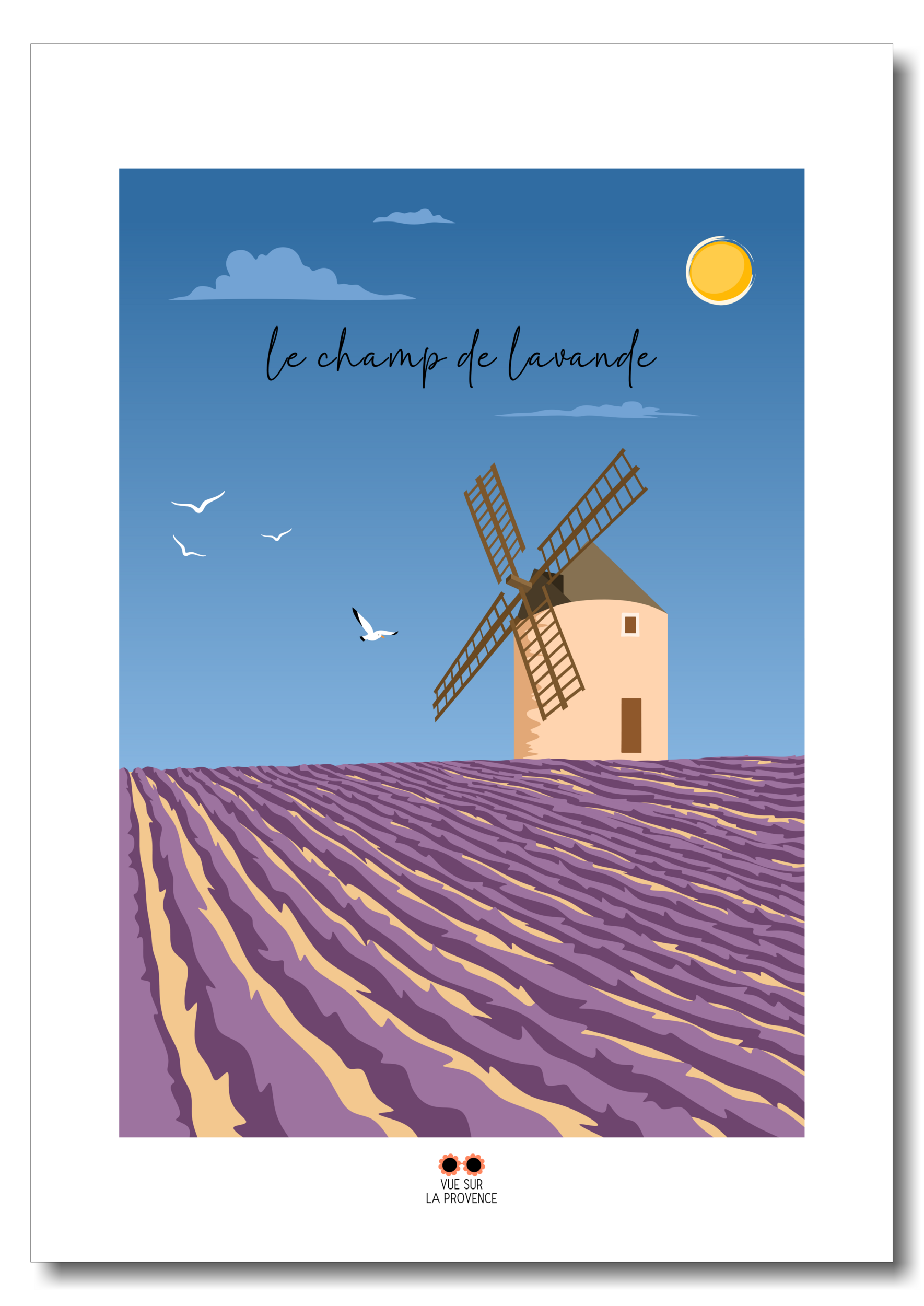 provence le champ de lavande etsy