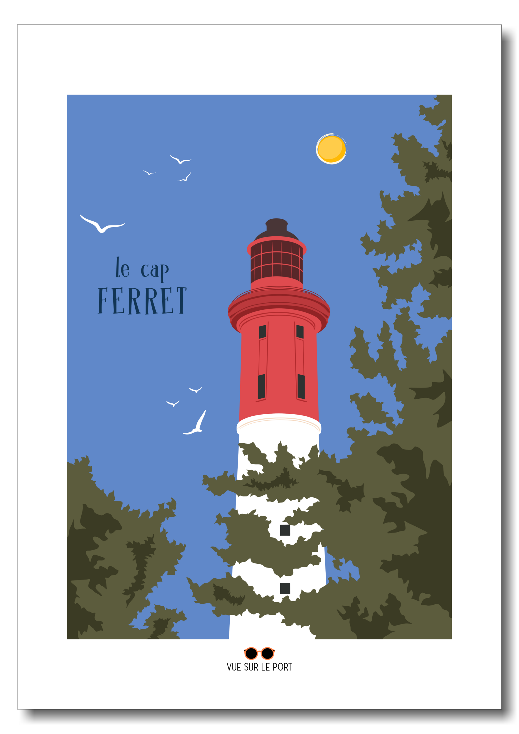 cap ferret phare etsy