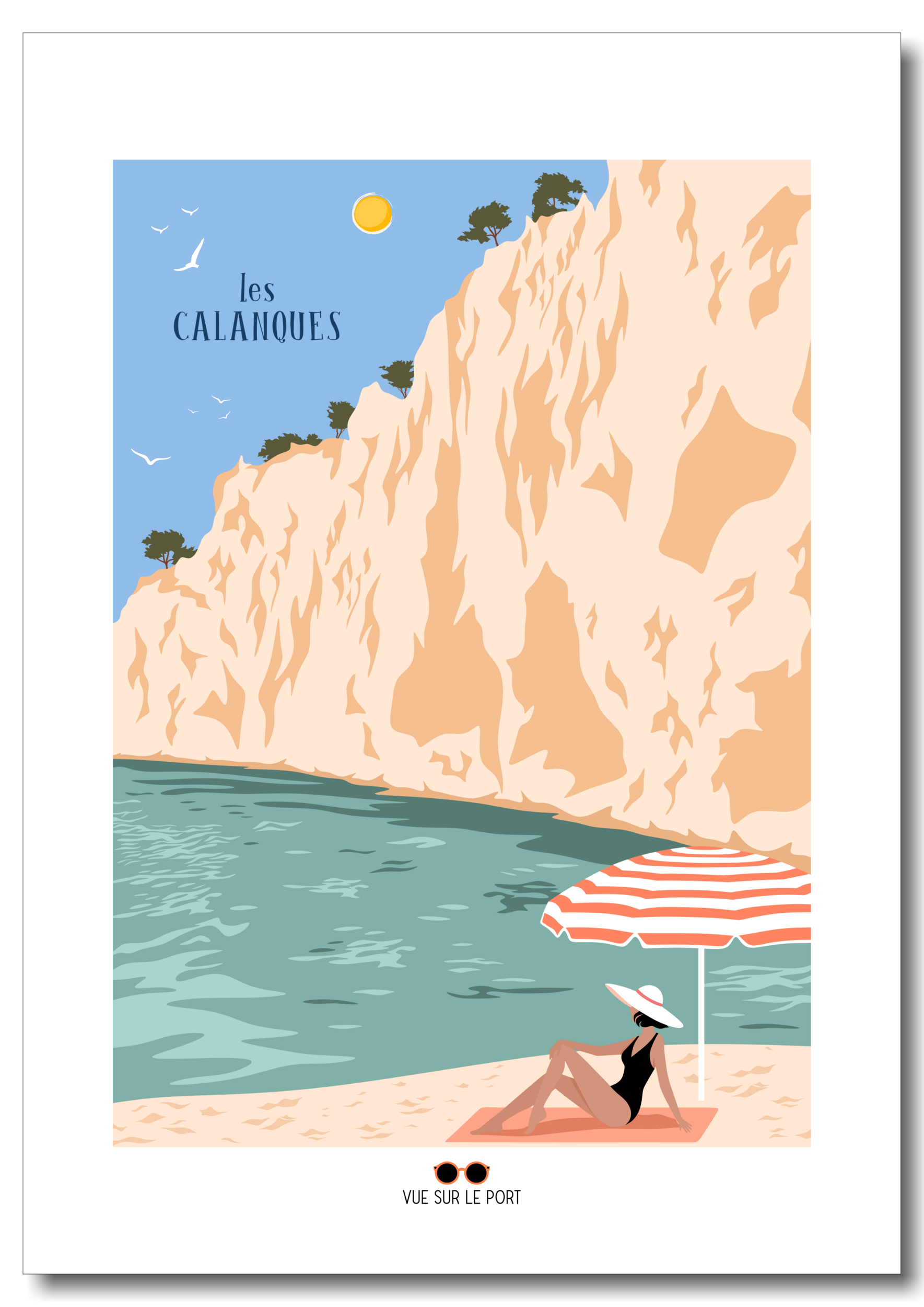 côte dazur calanques etsy