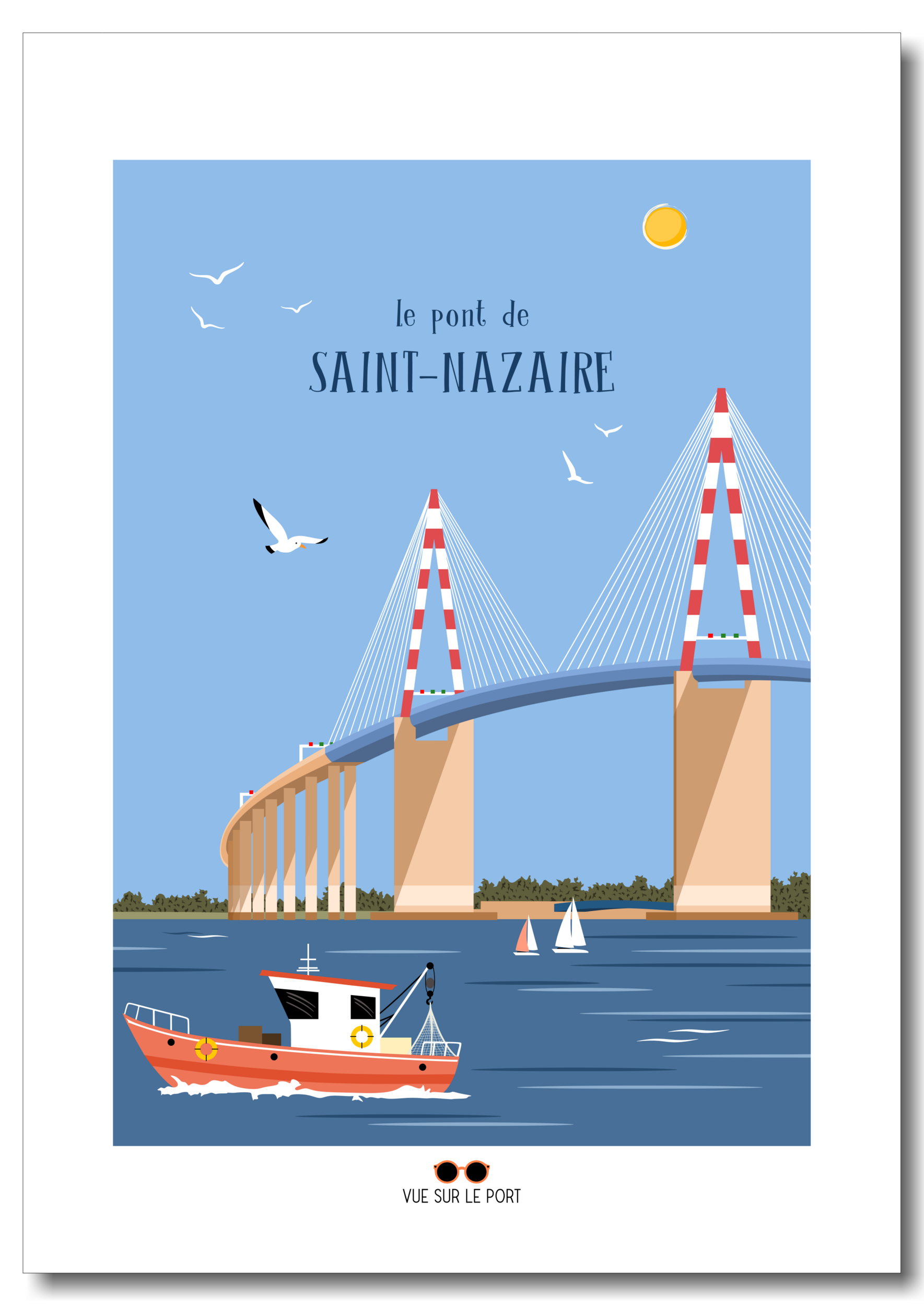 le pont de saint nazaire etsy