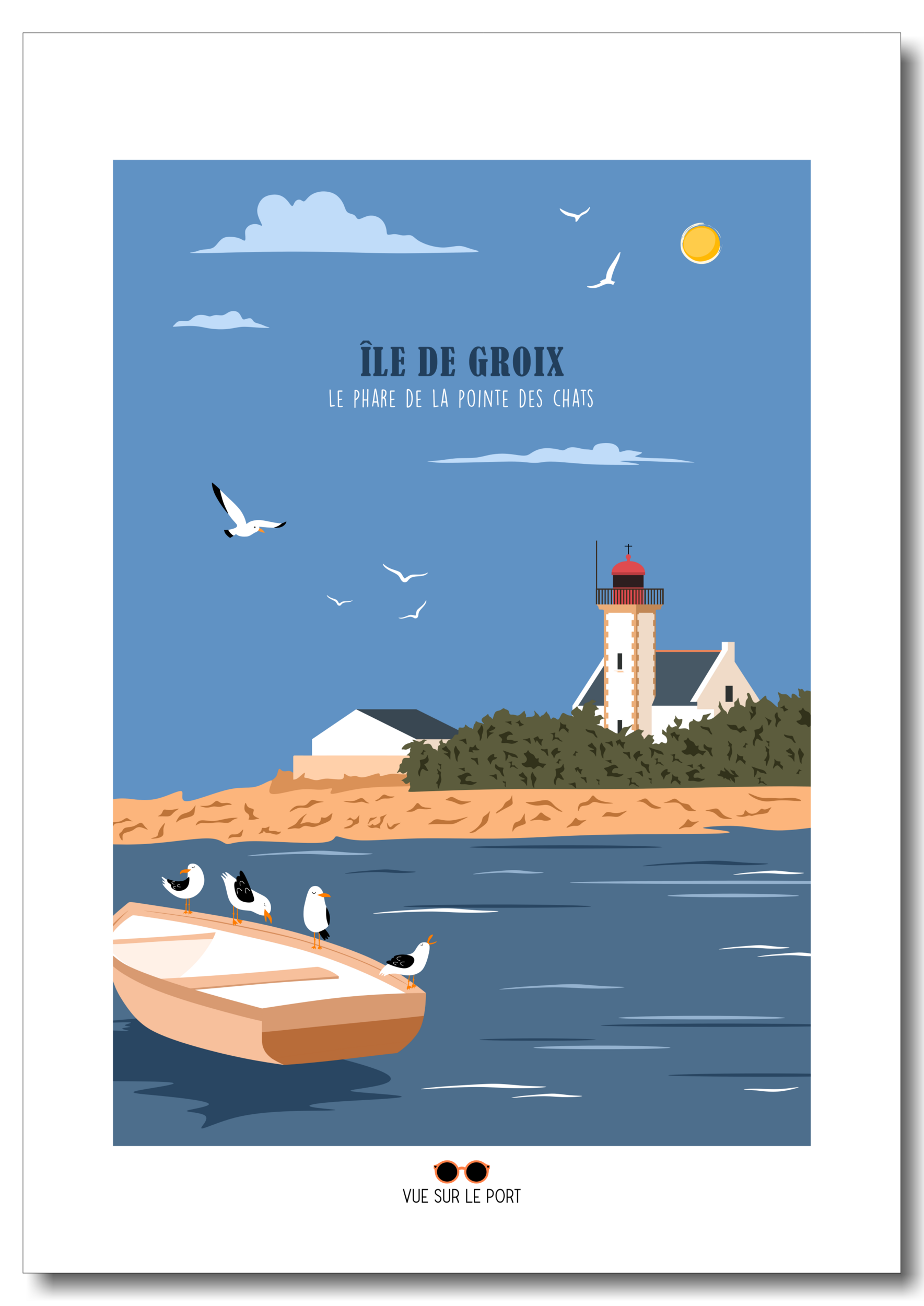 île de groix phare etsy