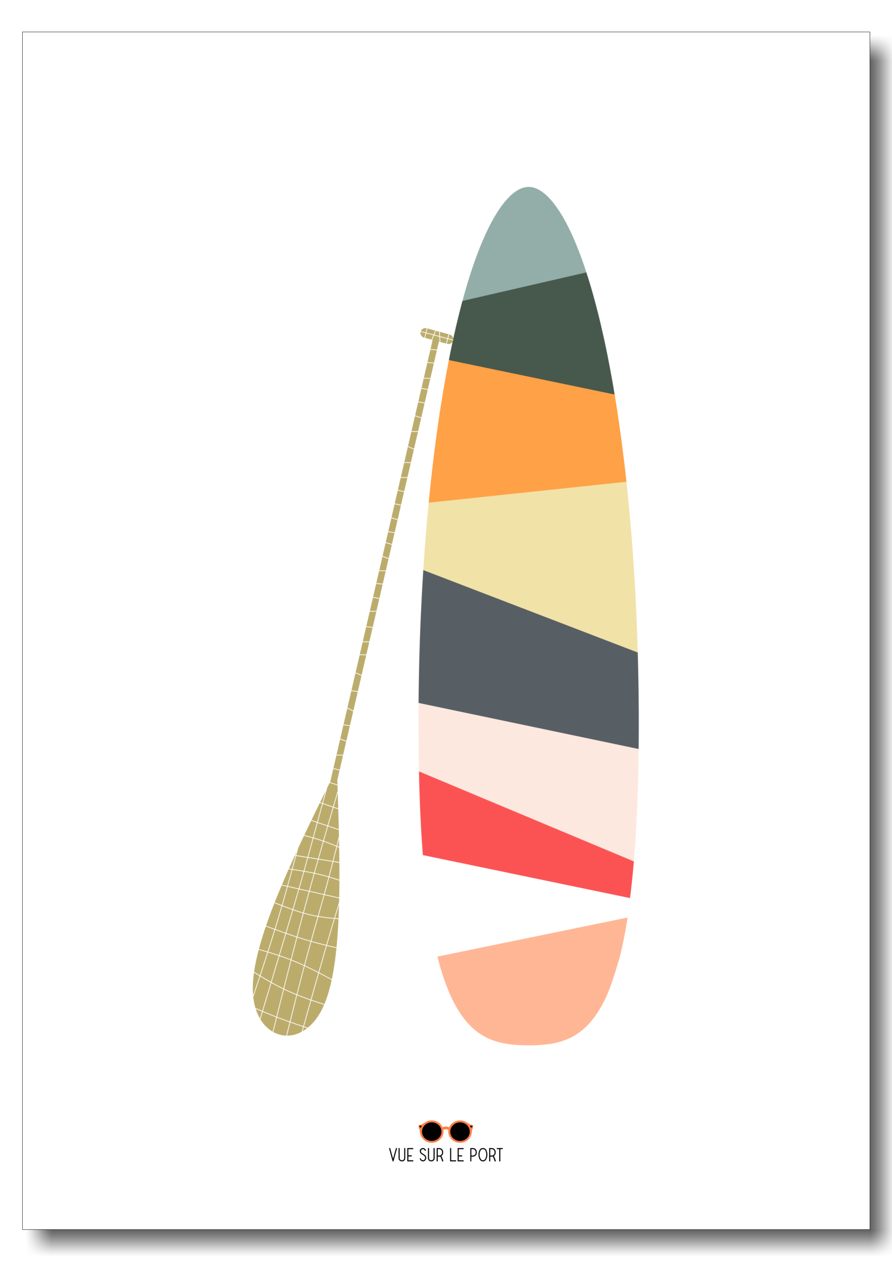 Paddle multicolore etsy