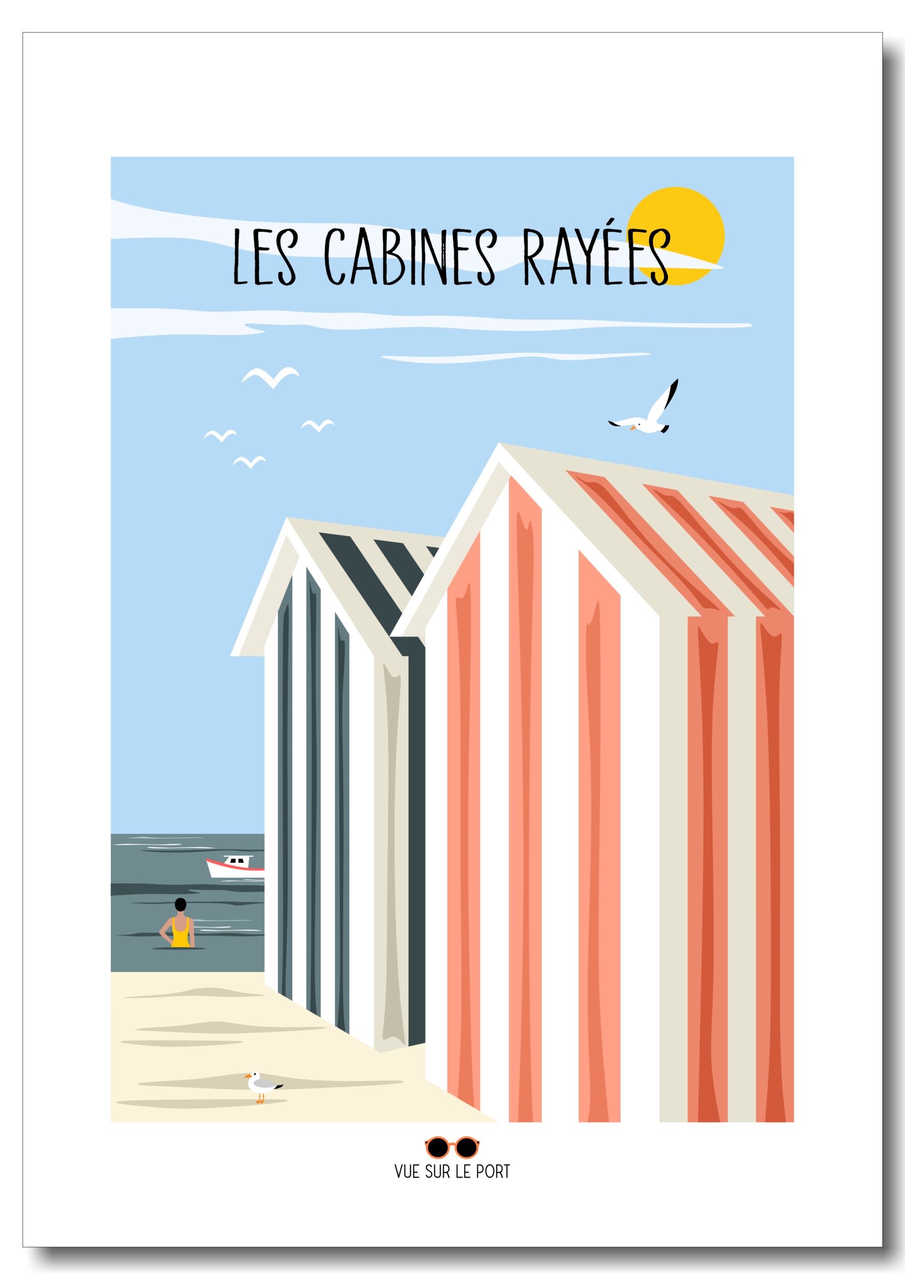 les cabines rayées etsy