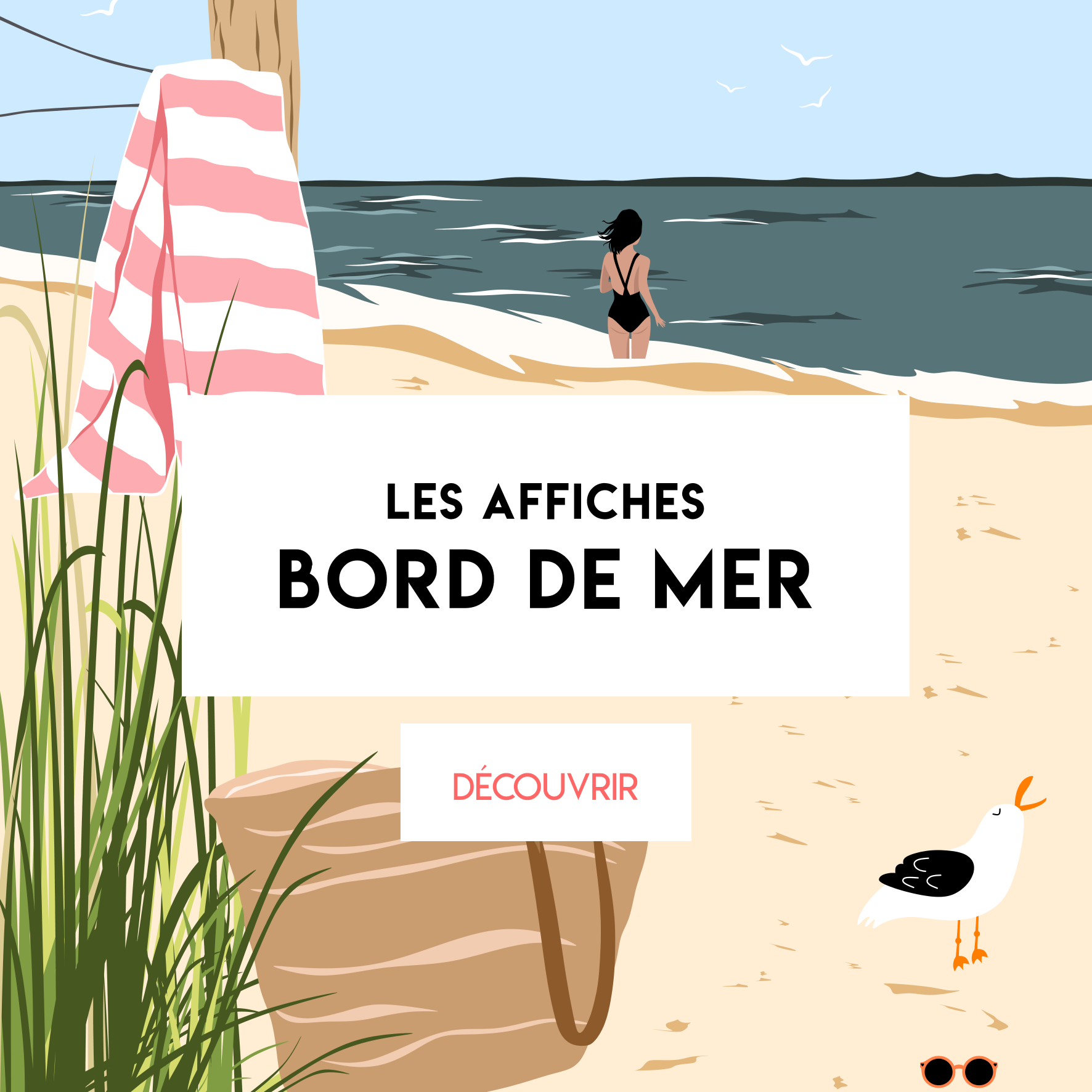 Affiches bord de mer